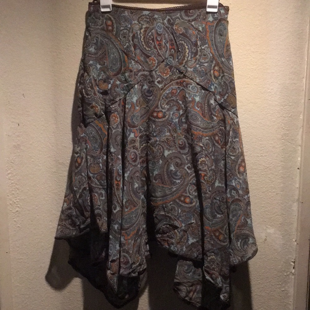 Beautiful paisley flared skirt.